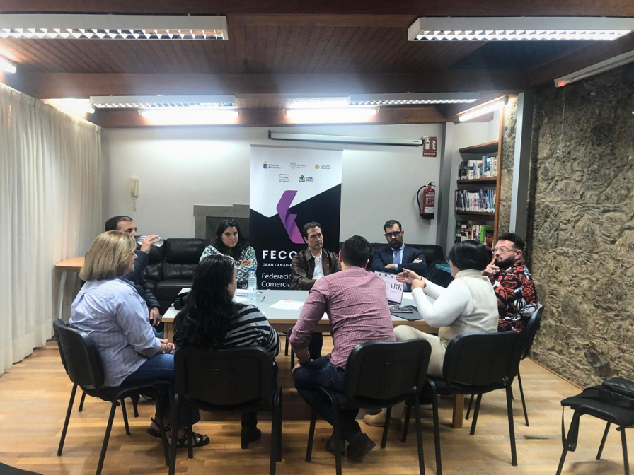Sataute Comercial diseña el Nuevo Proyecto de Dinamización Comercial de Santa Brígida junto a Fecoeca y su equipo de gestión y dinamización.
